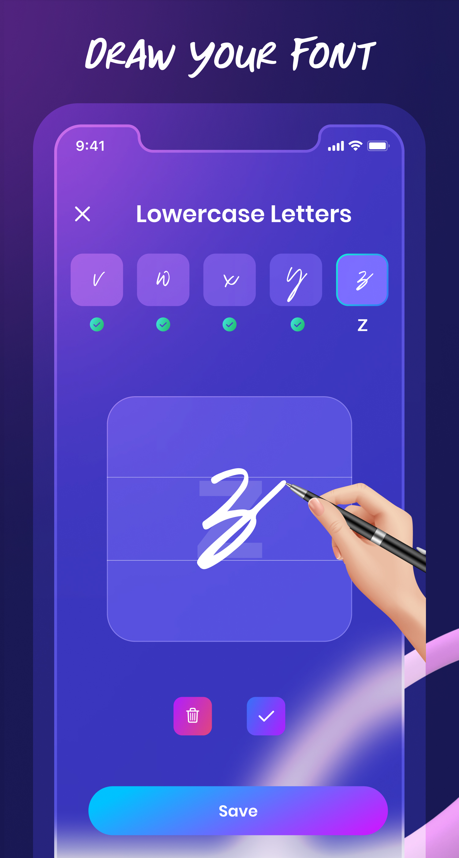 اسکرین شات 1 برنامه Font Maker - FFont