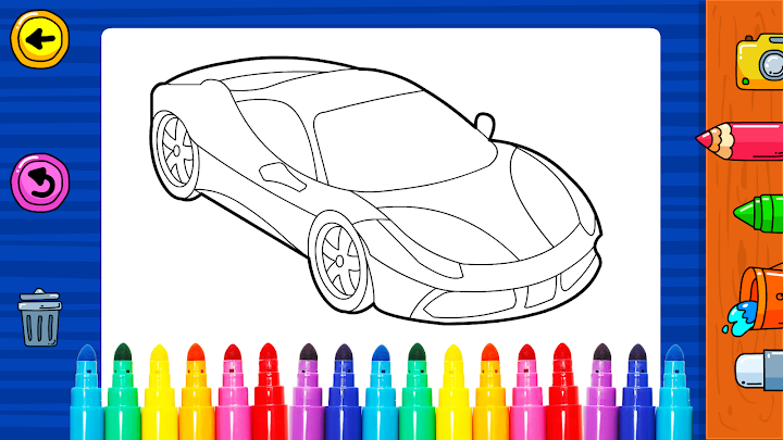 اسکرین شات 5 بازی Learn Coloring & Drawing Car Games for Kids
