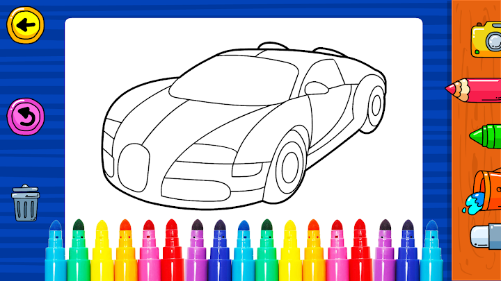 اسکرین شات 2 بازی Learn Coloring & Drawing Car Games for Kids