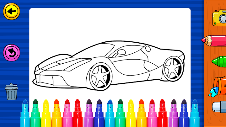 اسکرین شات 1 بازی Learn Coloring & Drawing Car Games for Kids
