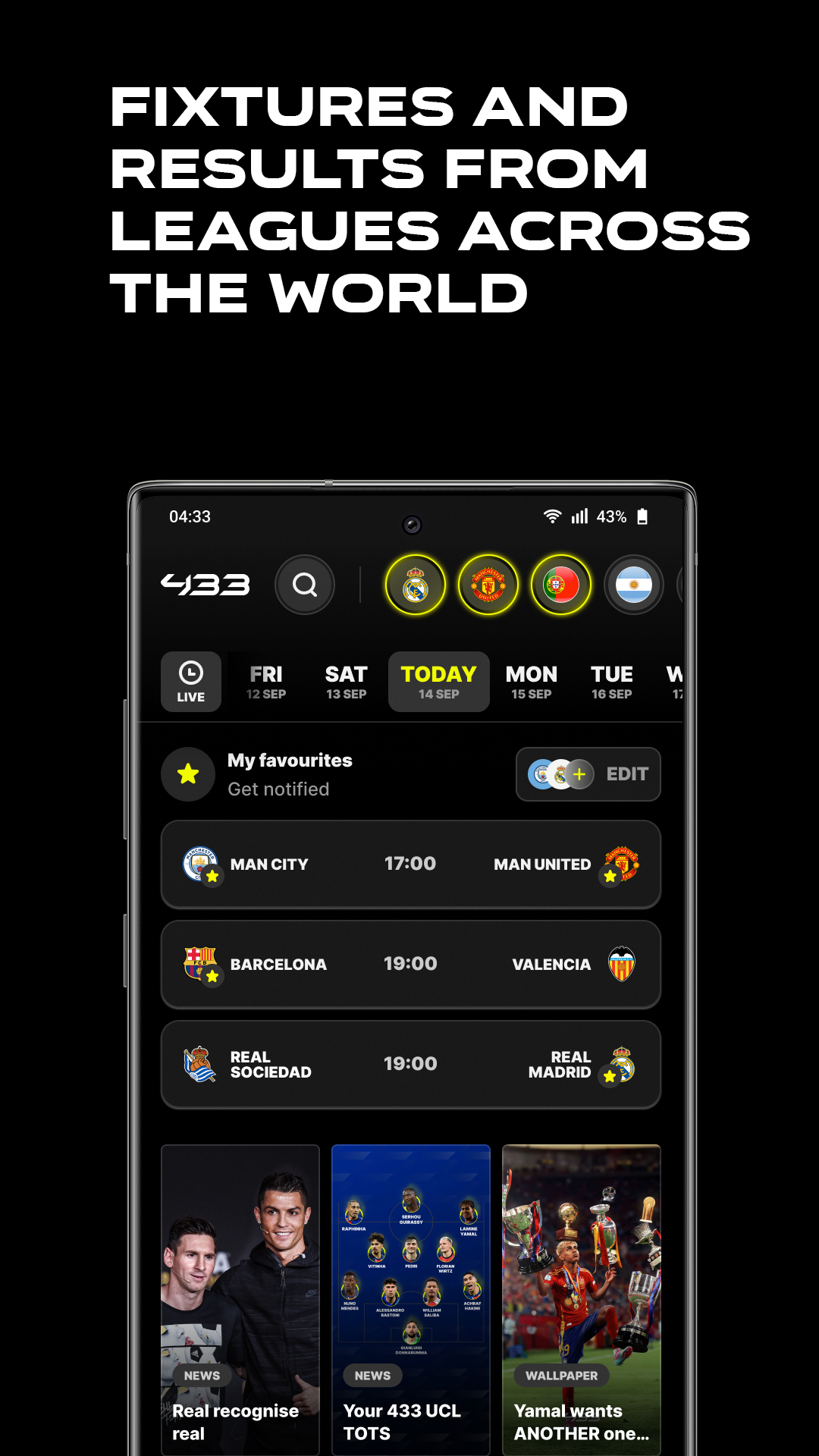 اسکرین شات 3 برنامه 433 | The Home of Football