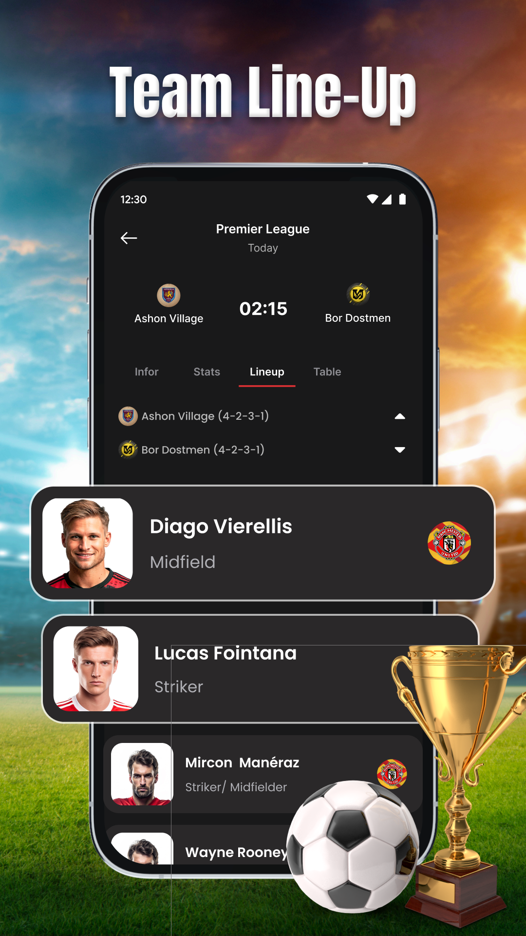 اسکرین شات 4 برنامه Football Score - Live Match