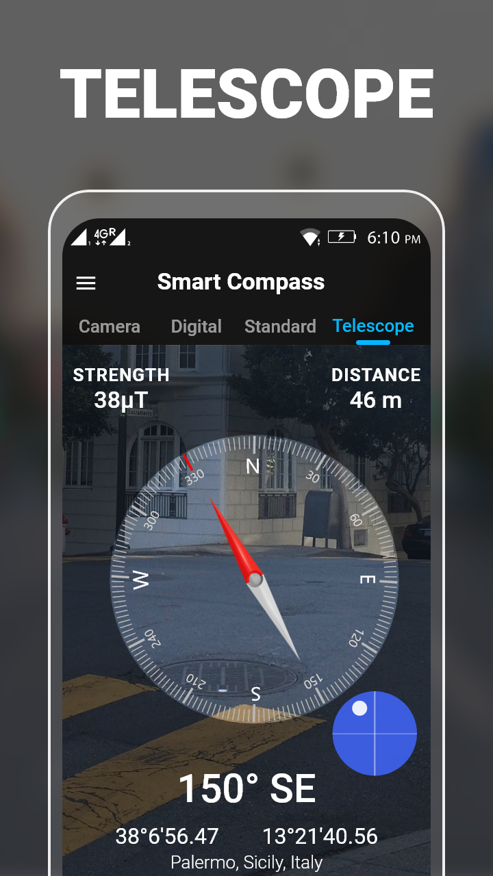 اسکرین شات 5 برنامه Compass - Accurate & Digital