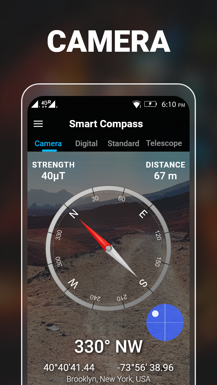 اسکرین شات 1 برنامه Compass - Accurate & Digital