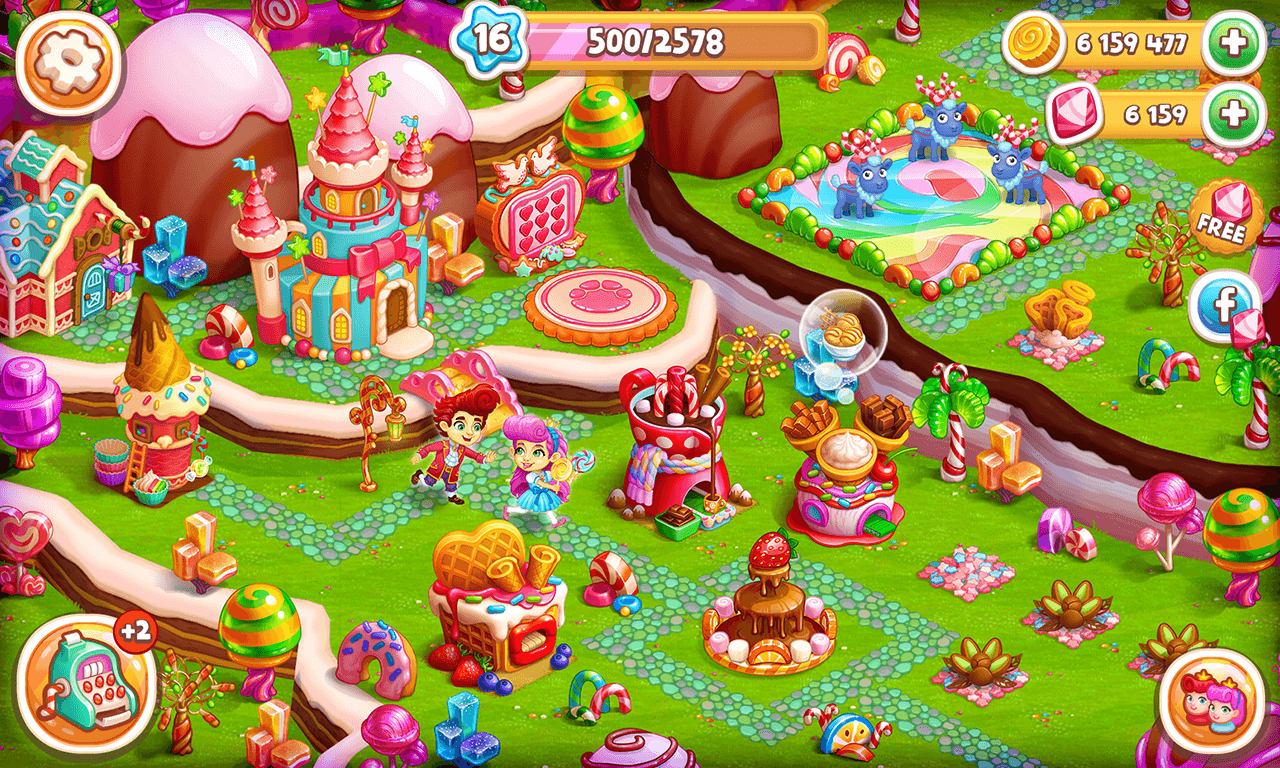 اسکرین شات 8 بازی Candy Farm: Cake & cookie city