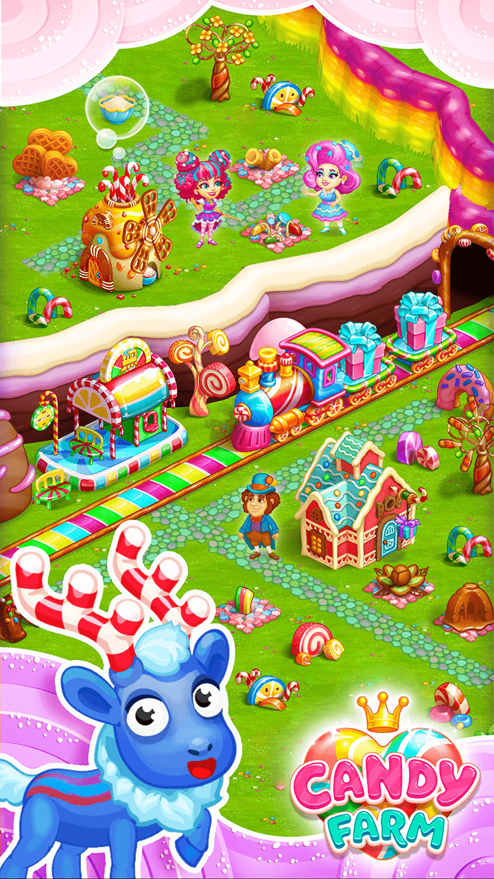 اسکرین شات 4 بازی Candy Farm: Cake & cookie city