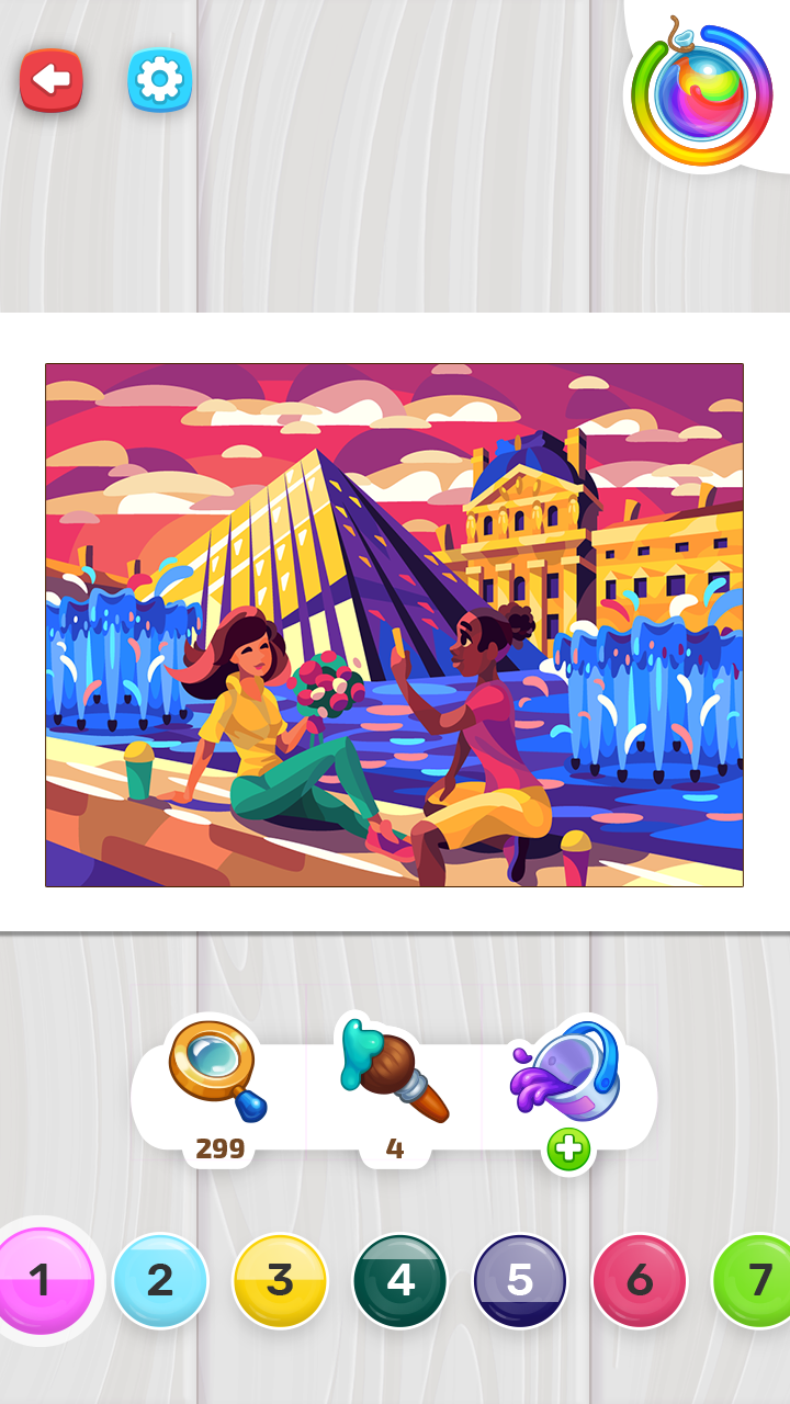اسکرین شات 7 بازی Color Story - paint journey
