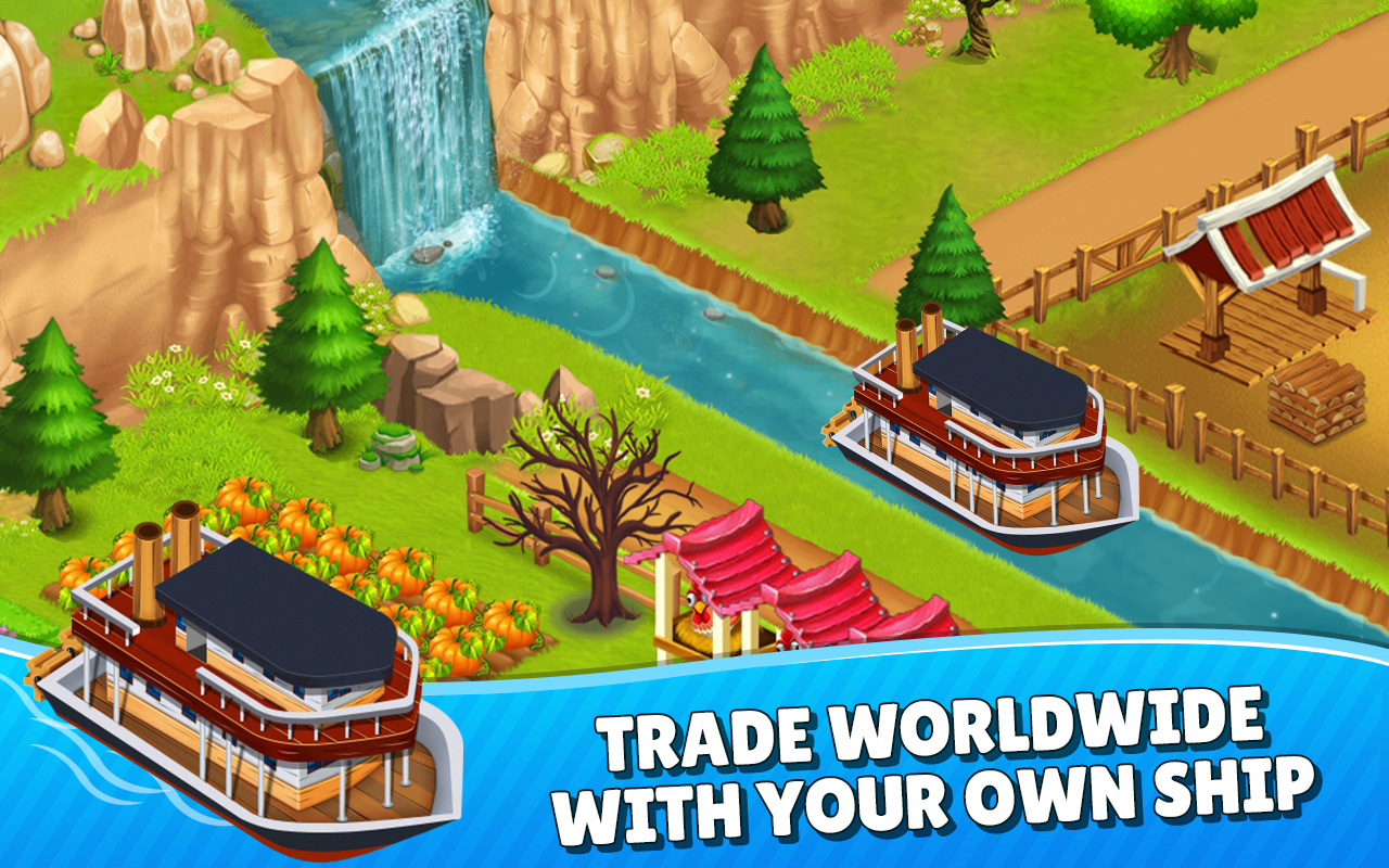 اسکرین شات 3 بازی Farm Village City Market