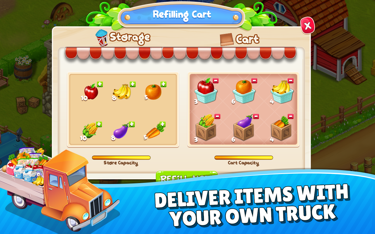 اسکرین شات 2 بازی Farm Village City Market