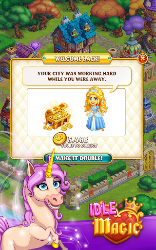 اسکرین شات 3 بازی Idle Magic:Builder,Miner,Farmer at Click Away City