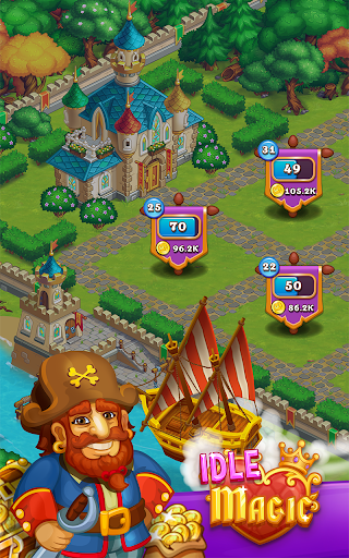 اسکرین شات 2 بازی Idle Magic:Builder,Miner,Farmer at Click Away City