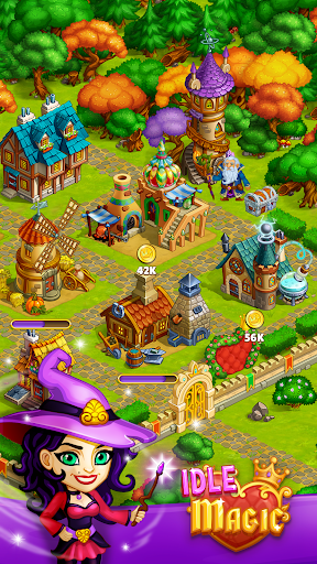 اسکرین شات 6 بازی Idle Magic:Builder,Miner,Farmer at Click Away City