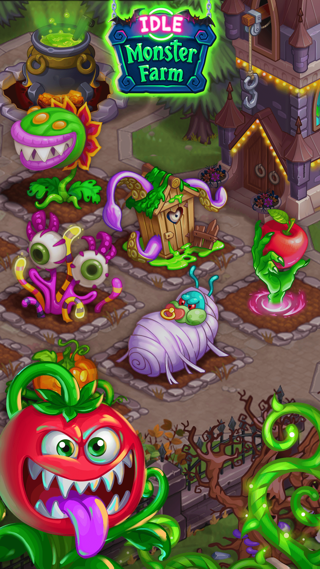 اسکرین شات بازی Idle Monsters: Click Away City 2