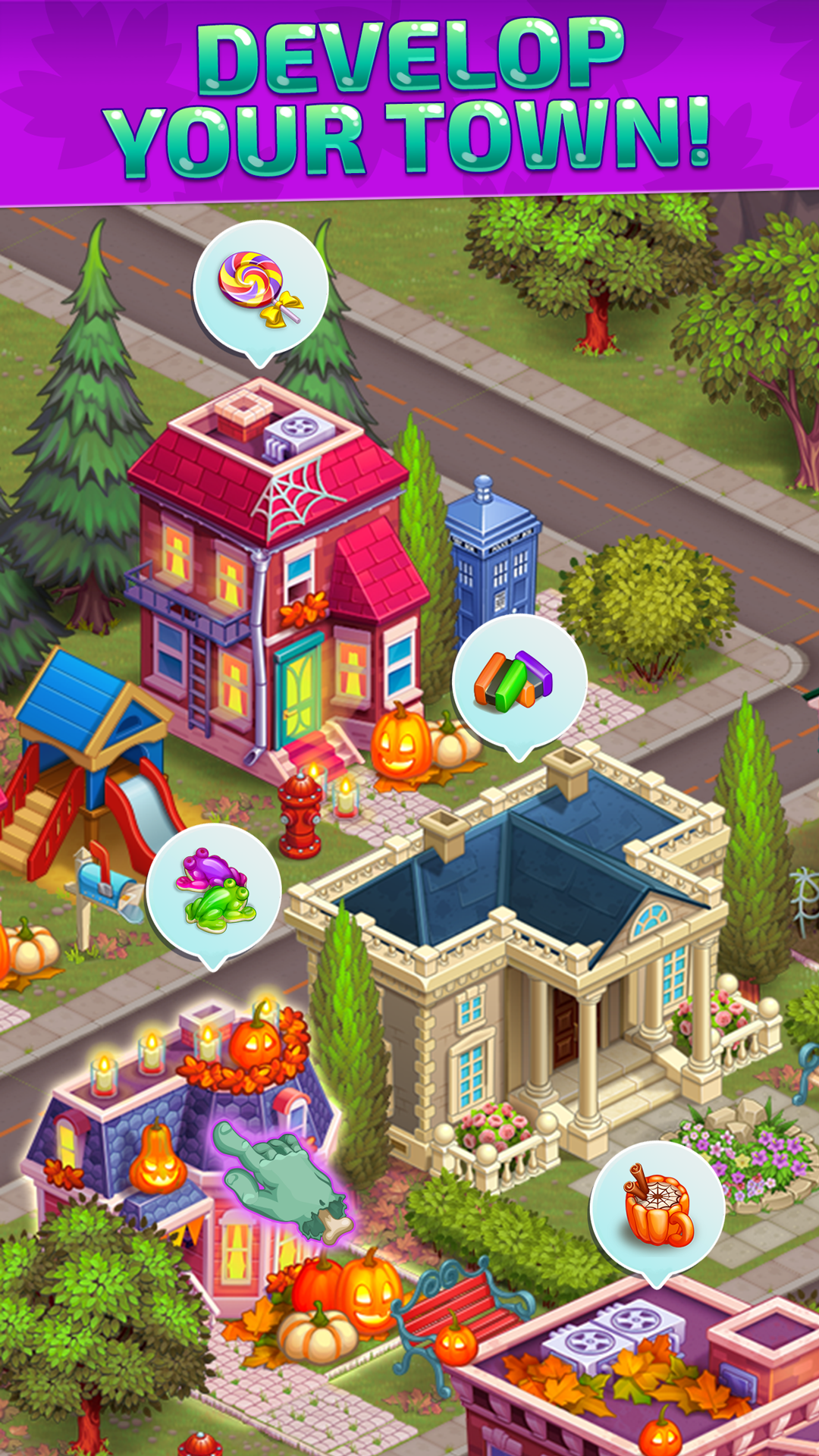 اسکرین شات 6 بازی Halloween Farm: Monster Family