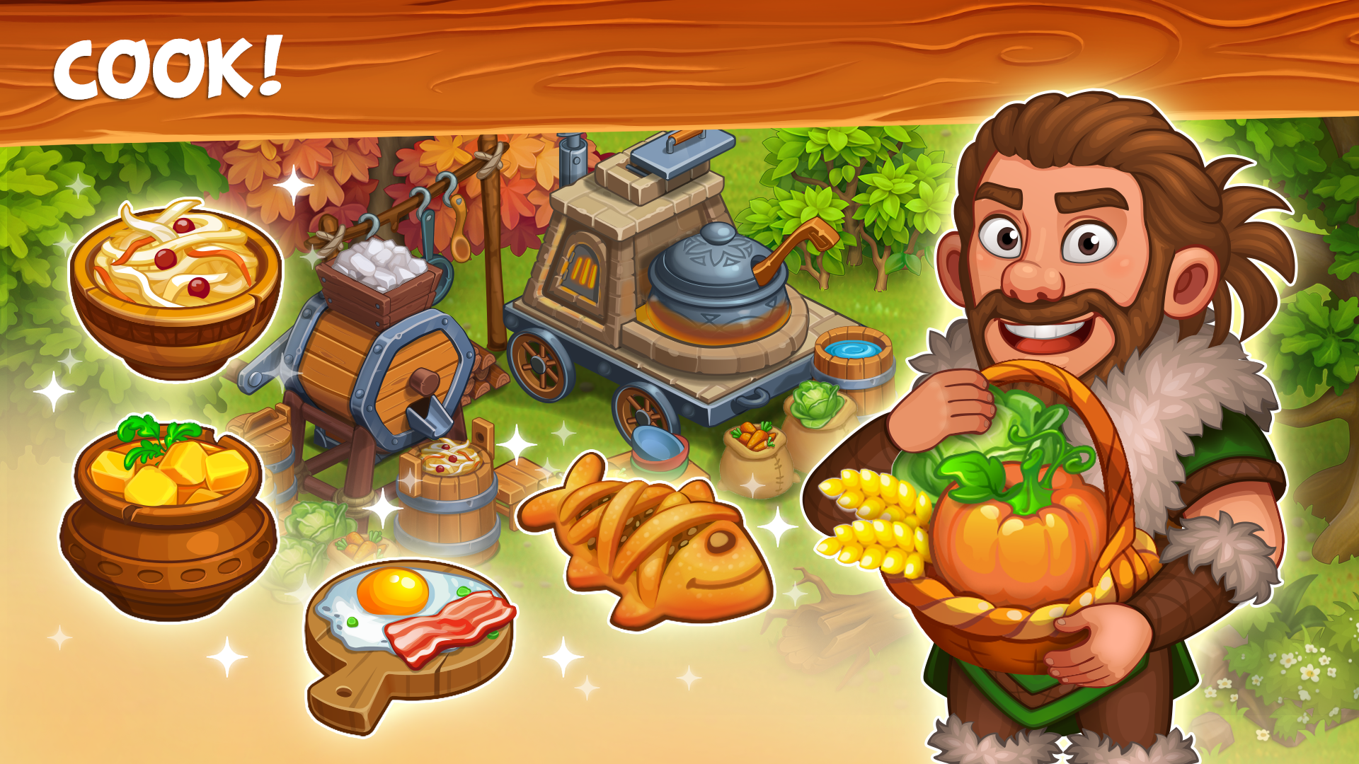 اسکرین شات بازی Vikings and Dragon Island Farm 3