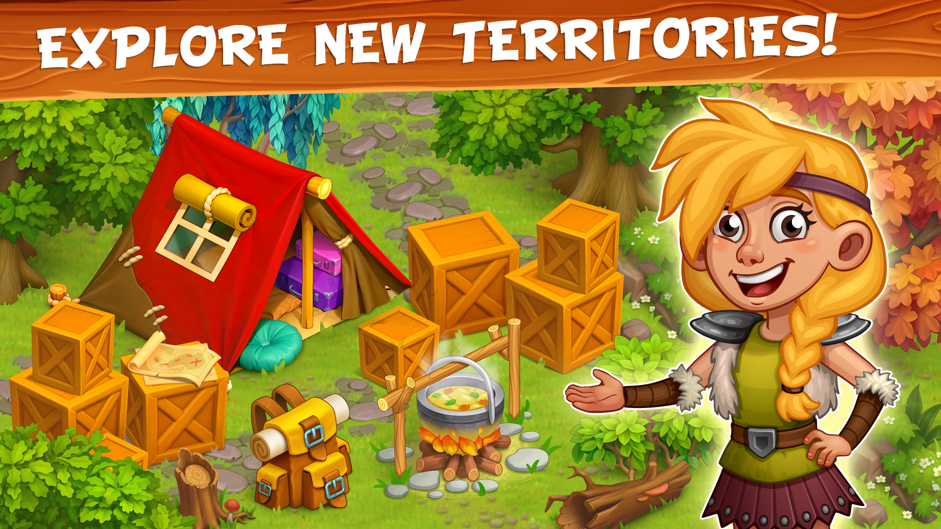 اسکرین شات 6 بازی Vikings and Dragon Island Farm