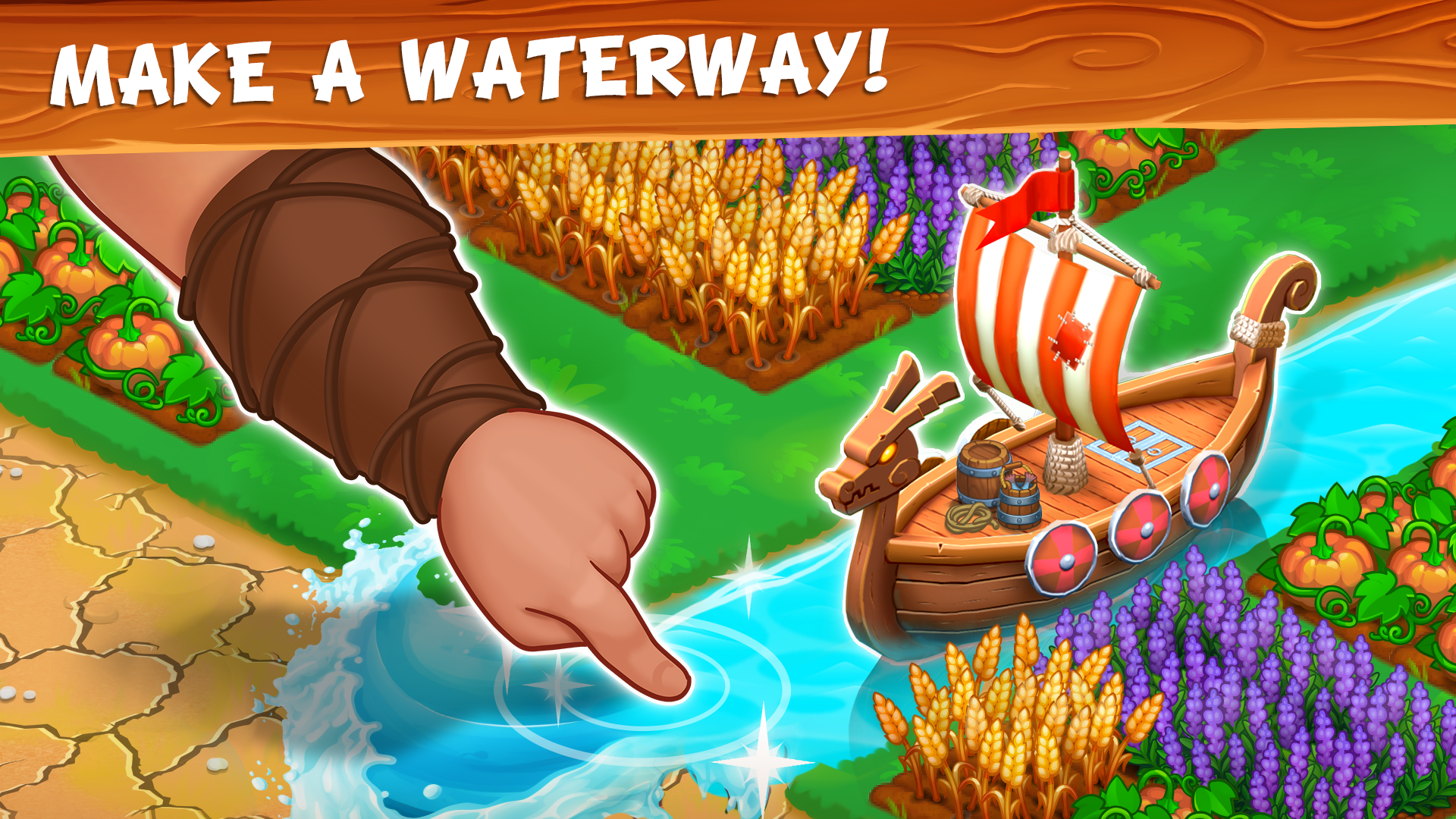 اسکرین شات 5 بازی Vikings and Dragon Island Farm