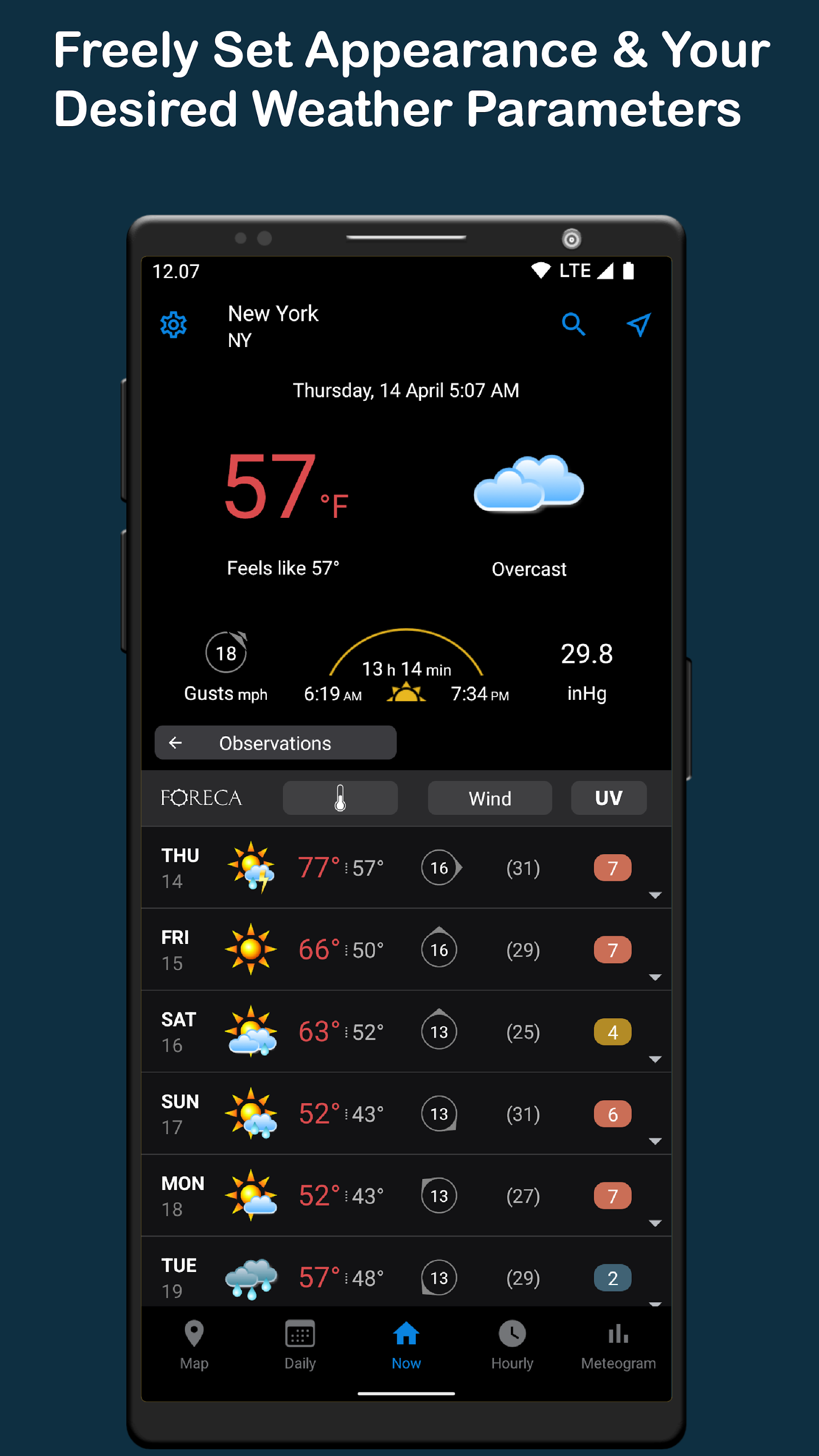 اسکرین شات 2 برنامه Foreca Weather & Radar