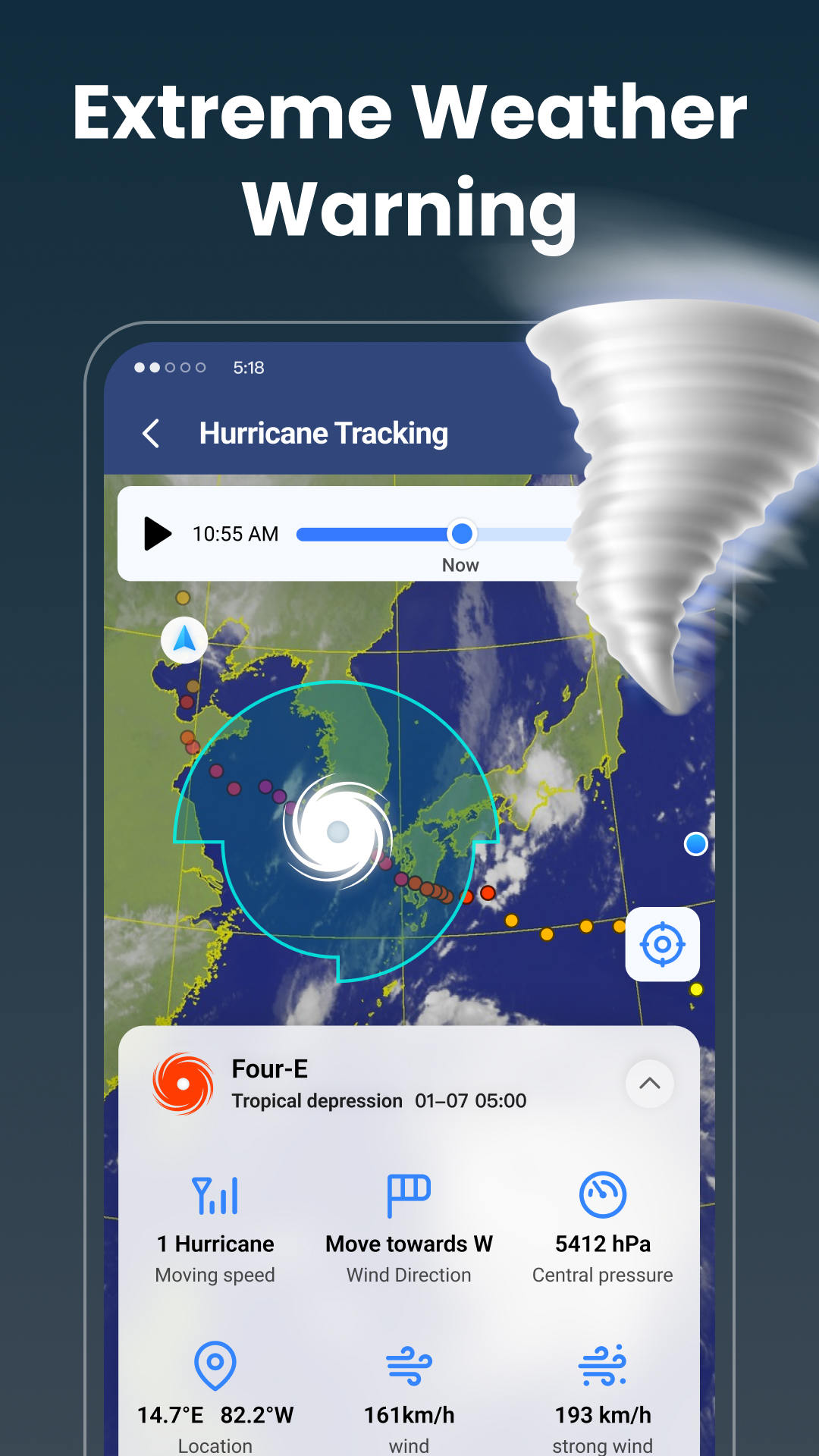 اسکرین شات 4 برنامه Live Weather: Daily Forecast