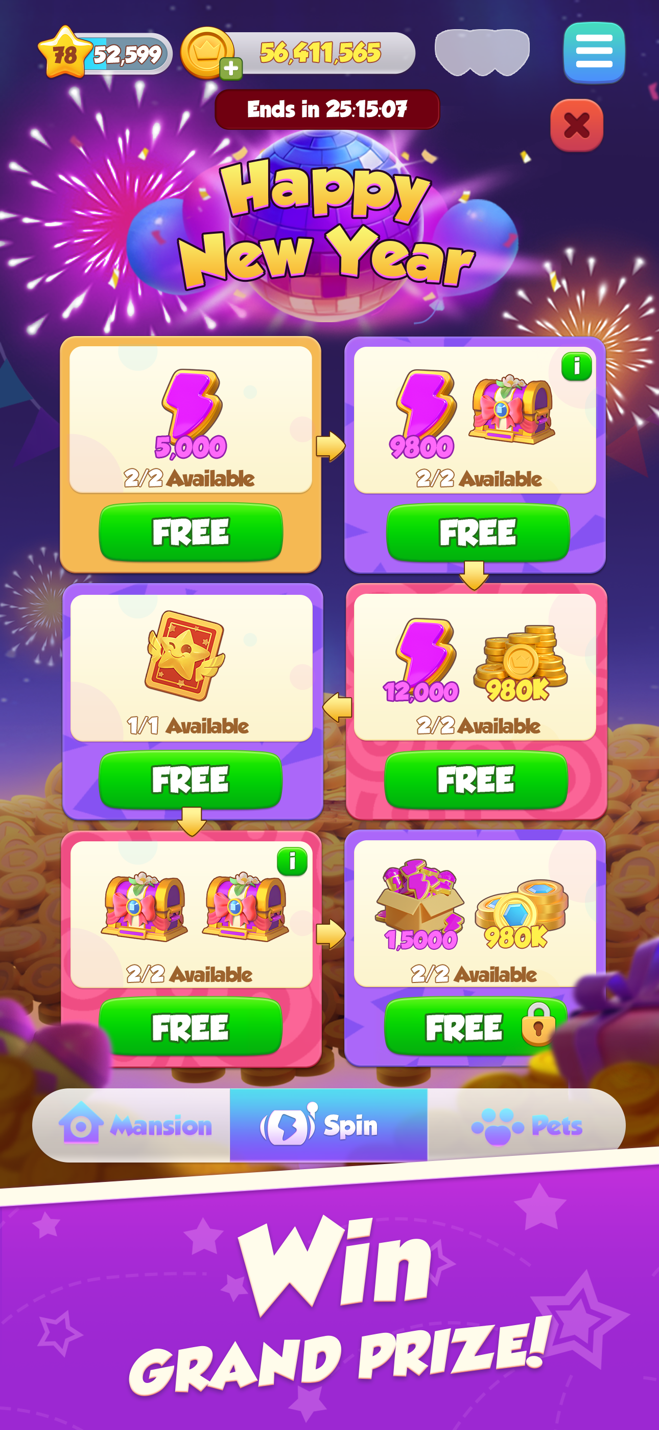 اسکرین شات 4 بازی Spin A Spell - Master of Coin