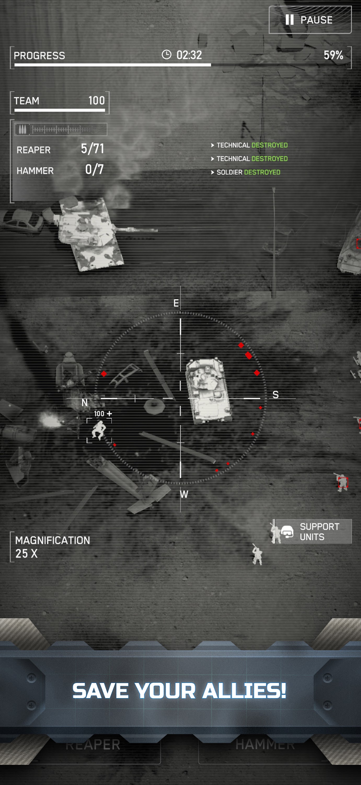 اسکرین شات 5 بازی Modern Gunships: AC130 WarGame