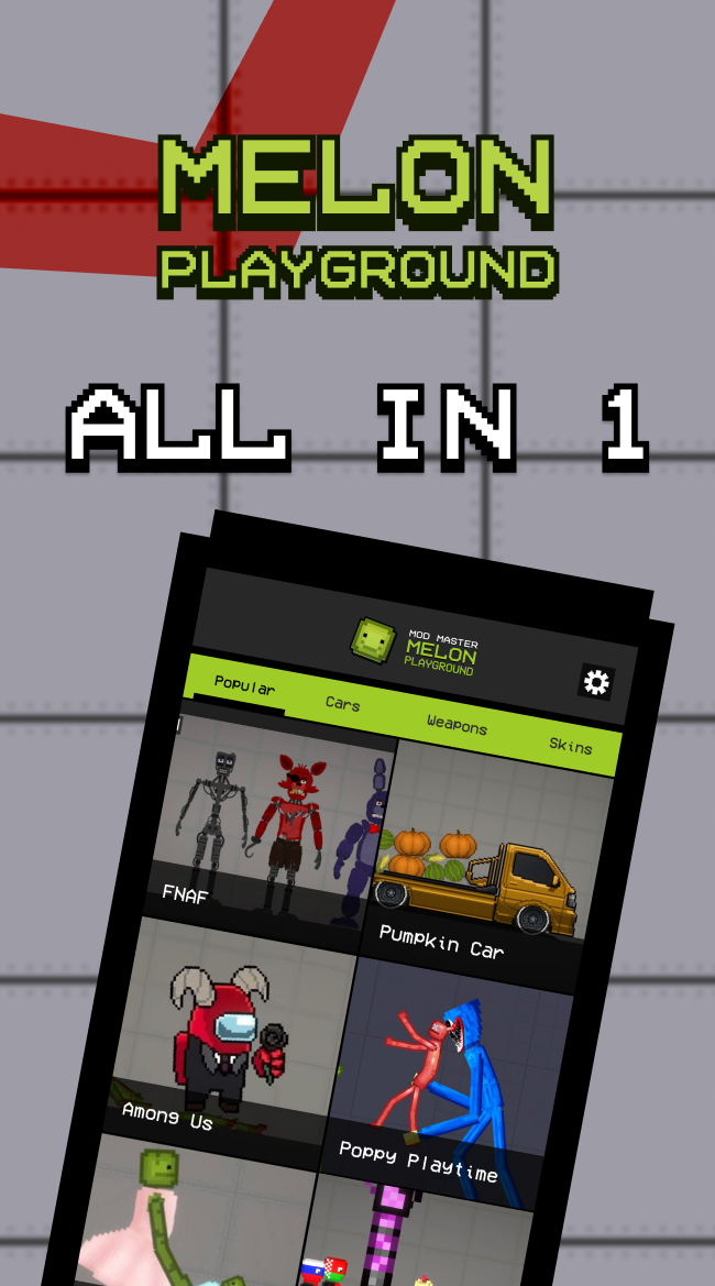 اسکرین شات 2 برنامه Mods & Addons Melon Playground