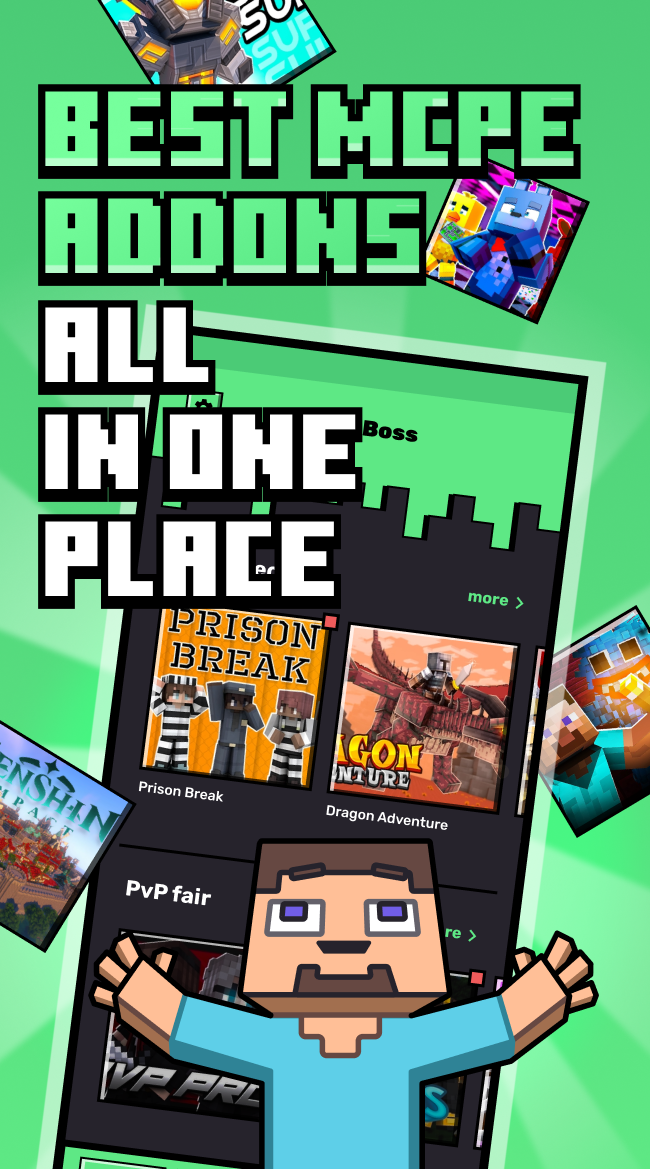 اسکرین شات 1 برنامه MOD-BOSS: Addons Minecraft PE