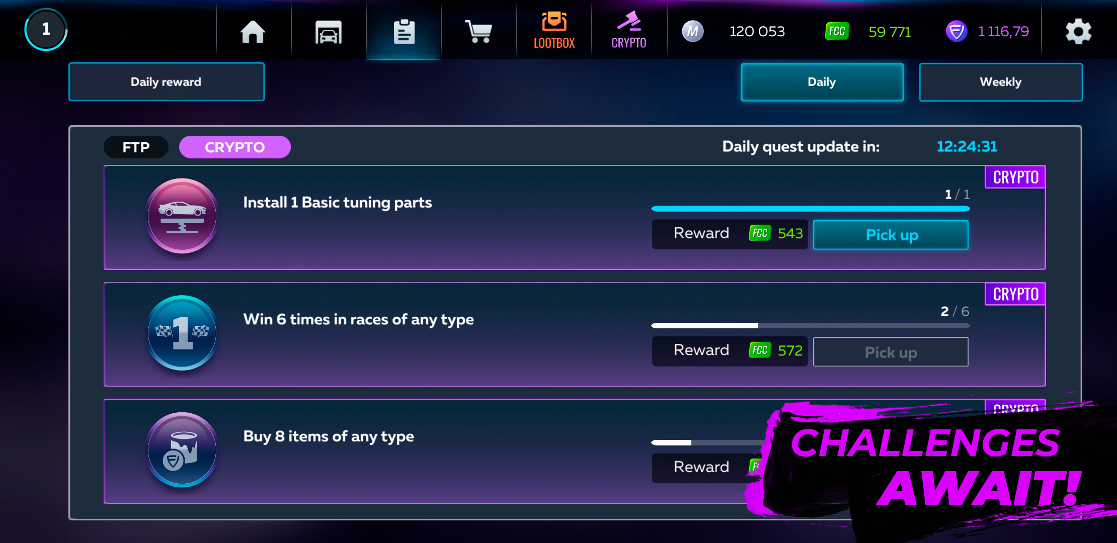 اسکرین شات 3 بازی Action - Crypto Race
