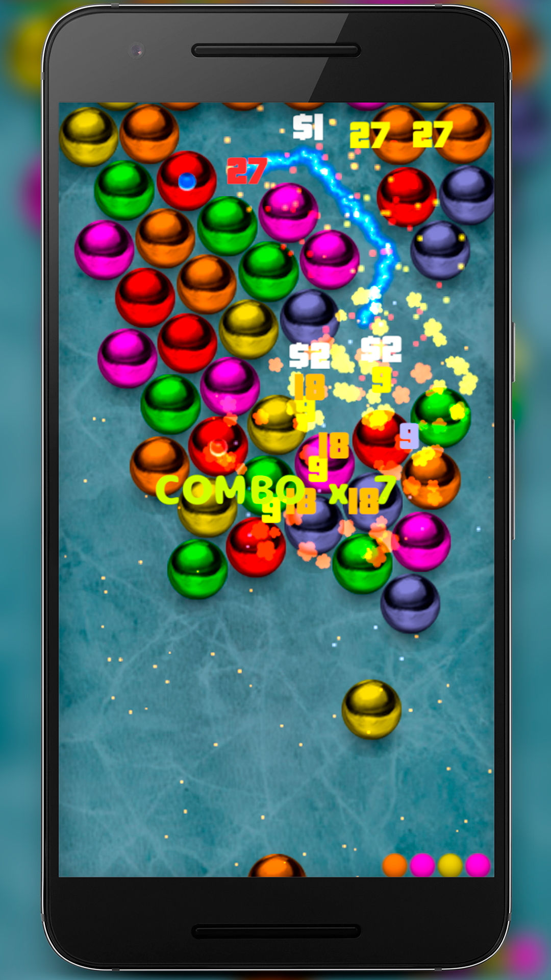 اسکرین شات 3 بازی Magnetic balls bubble shoot