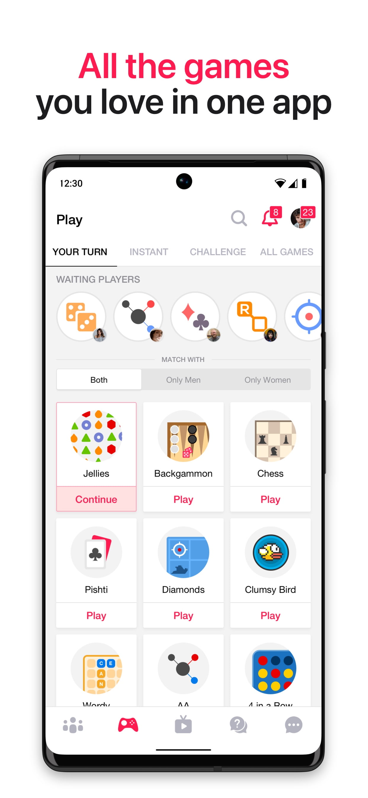 اسکرین شات 8 برنامه Sociable - Social Games & Chat