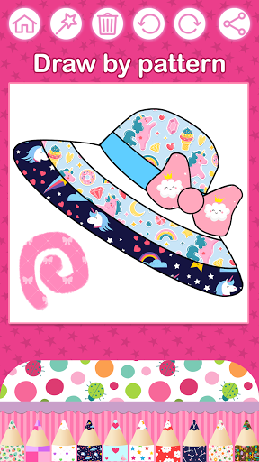 اسکرین شات 5 برنامه Glitter Dress Coloring Pages for Girls