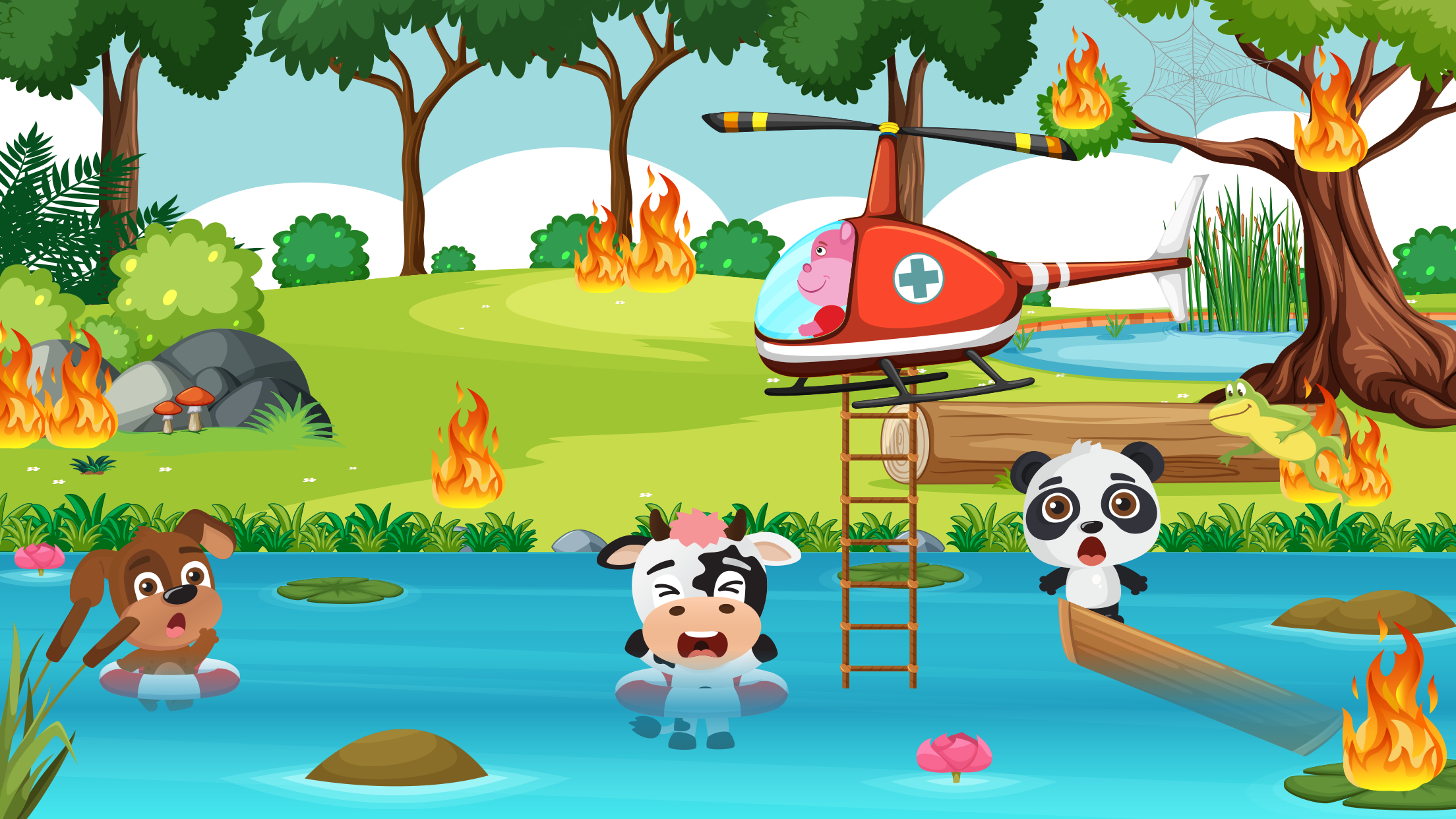 اسکرین شات 7 بازی Fireman for Kids - Fire Truck