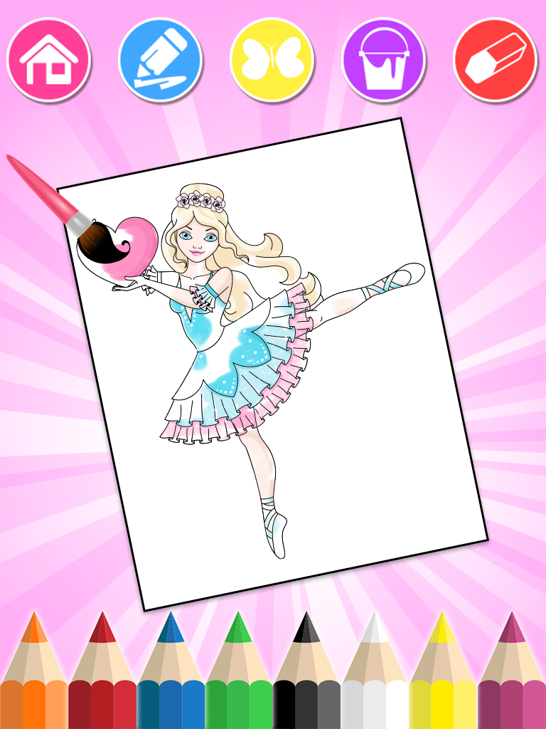 اسکرین شات 6 برنامه Princess Coloring Book 3
