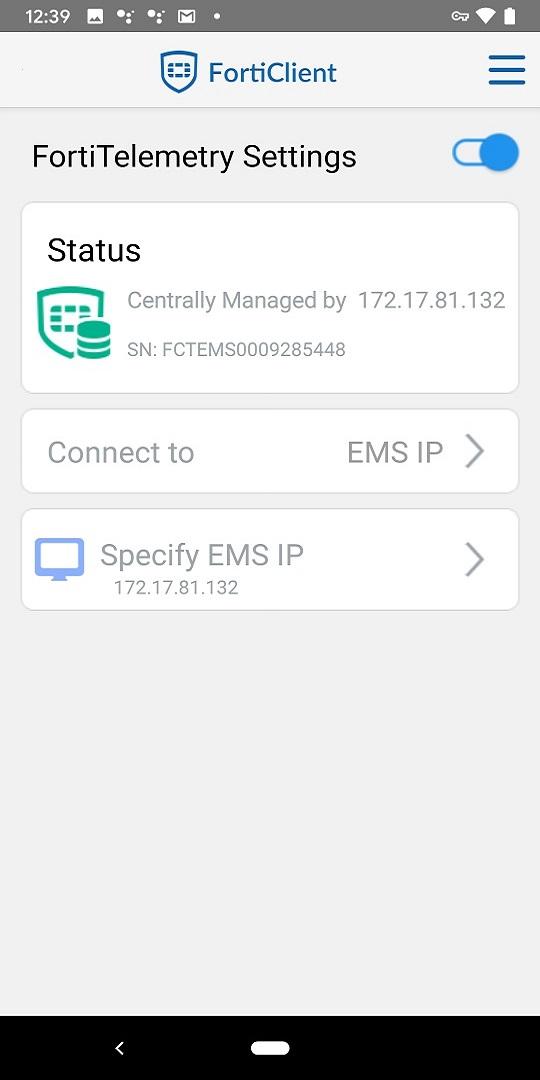 اسکرین شات 6 برنامه FortiClient