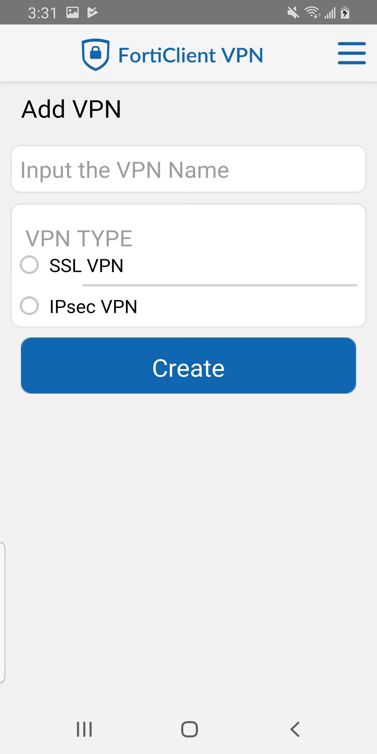 اسکرین شات 1 برنامه FortiClient VPN