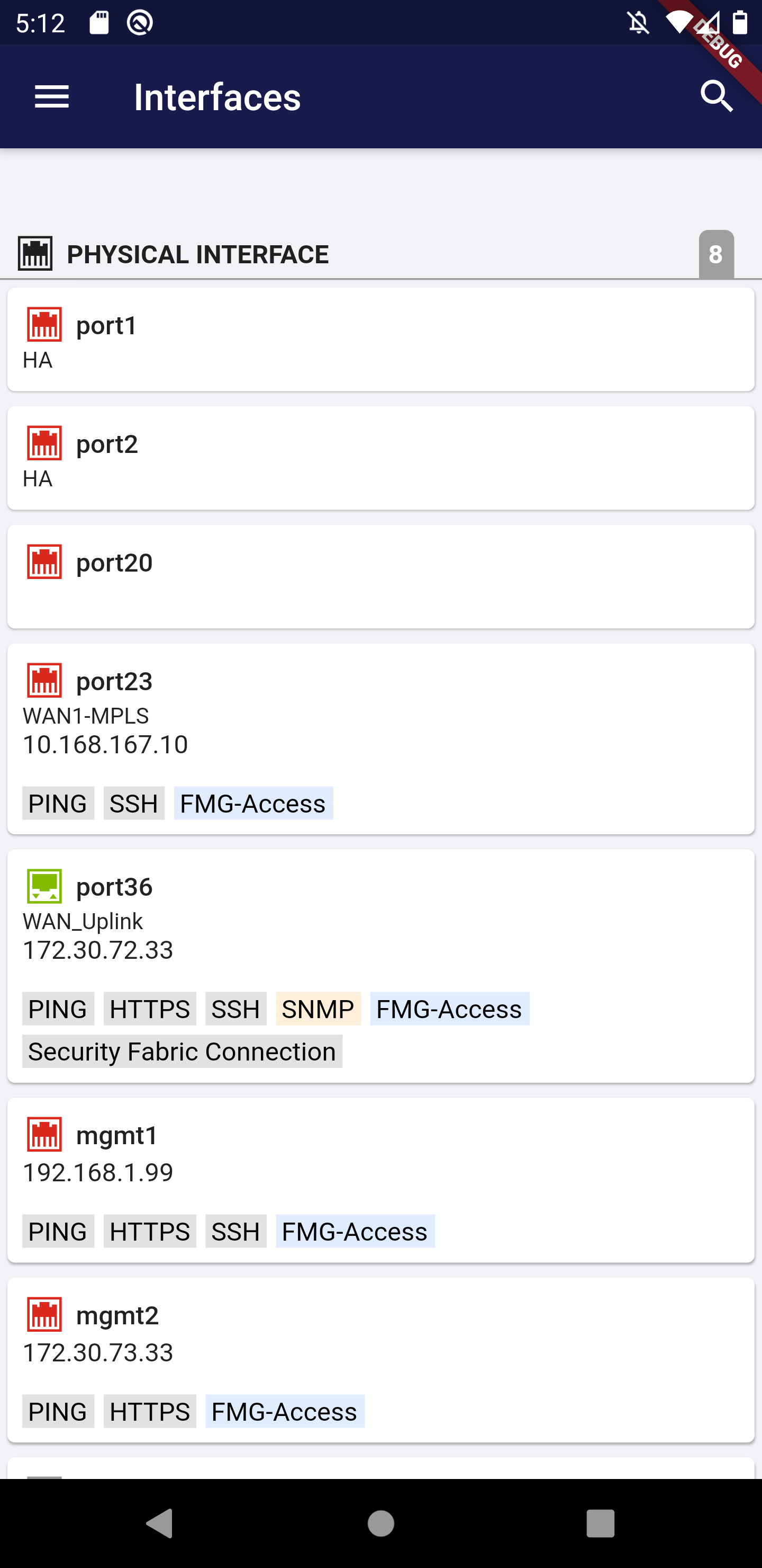 اسکرین شات 4 برنامه FortiExplorer