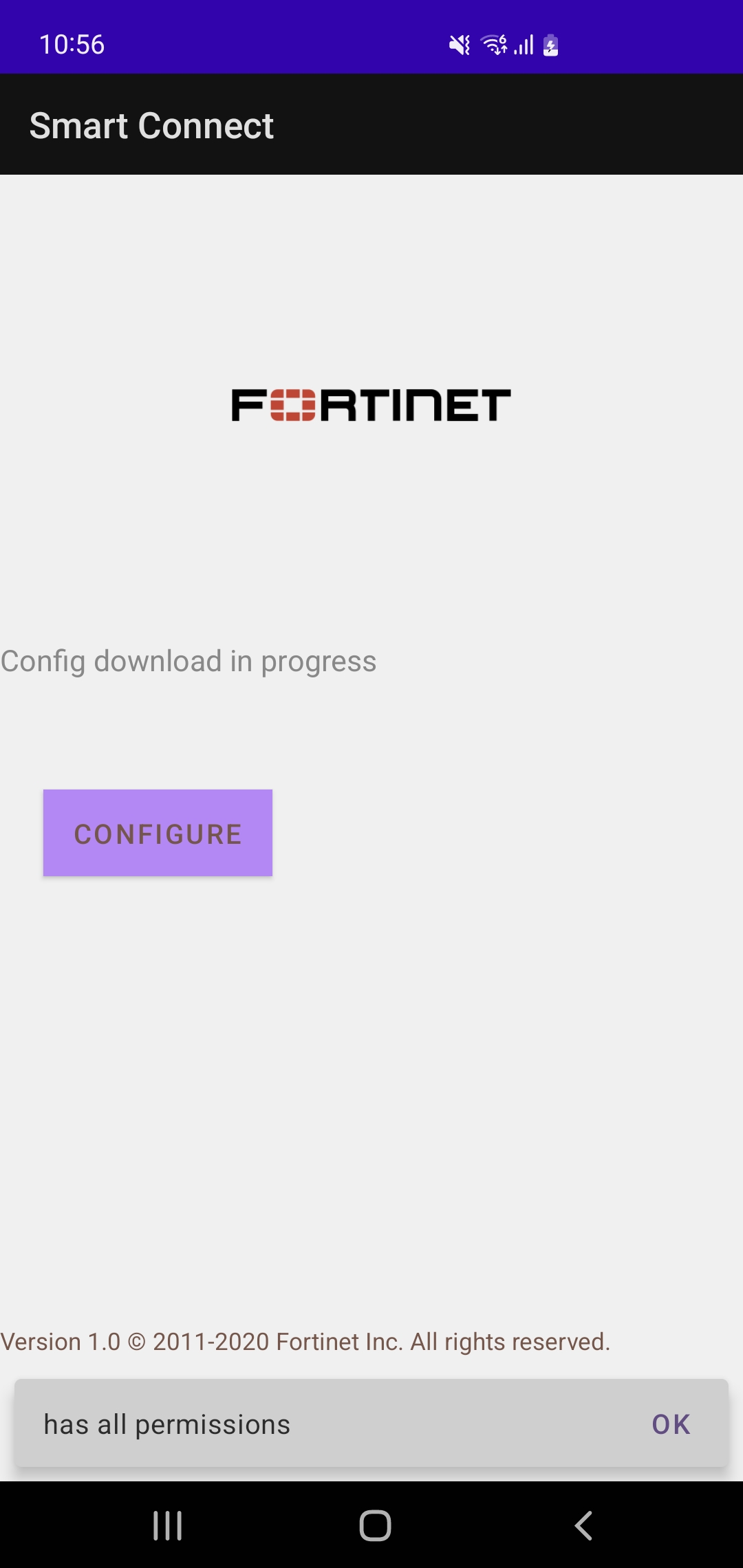 اسکرین شات 2 برنامه FortiGuest Smart Connect