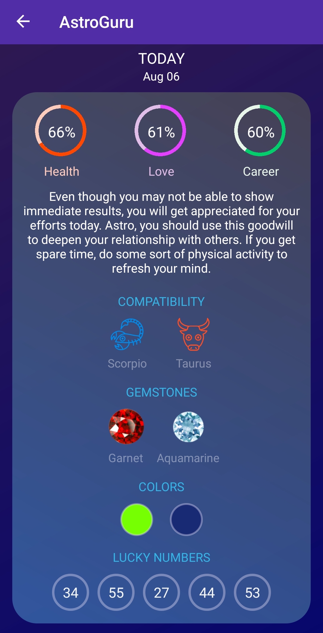 اسکرین شات 5 برنامه Astro Guru: Astrology, Daily H