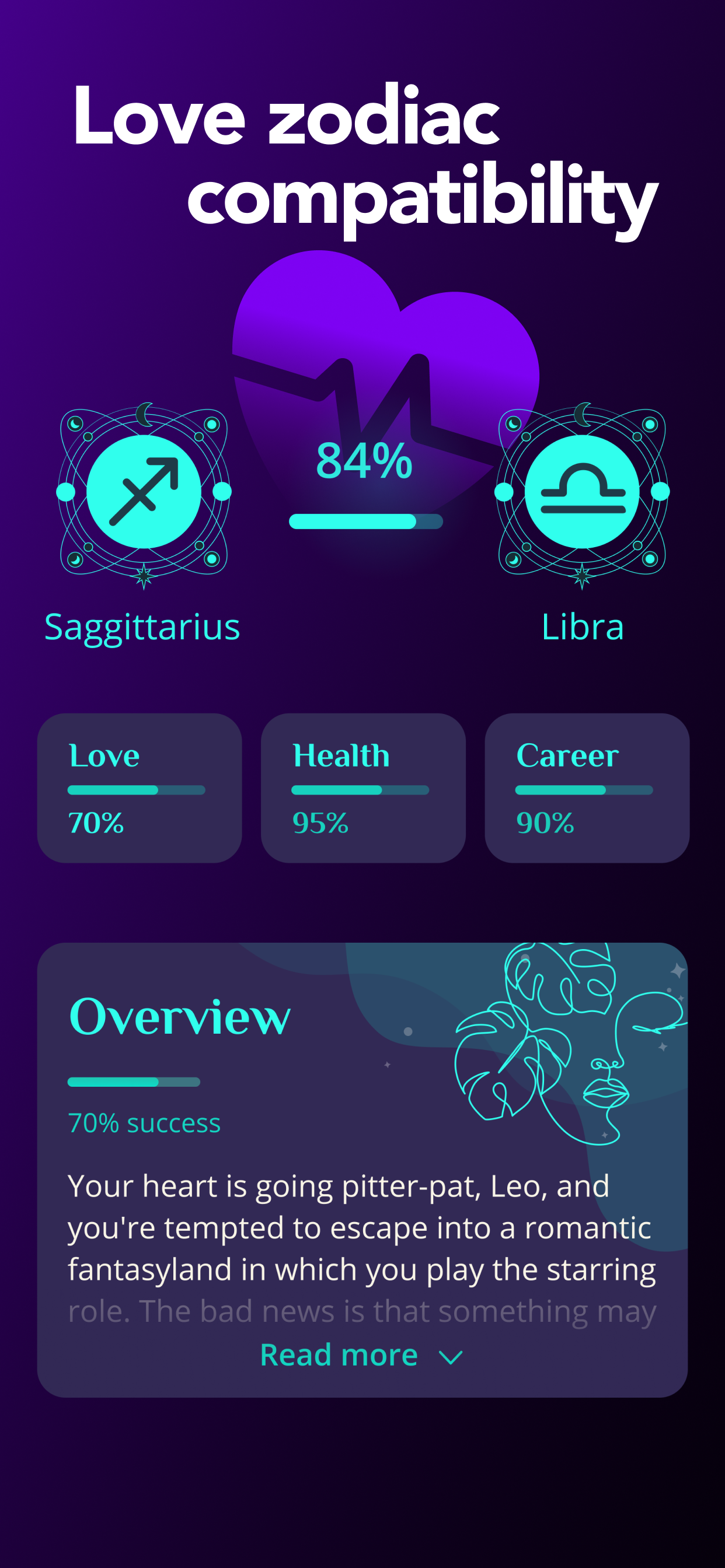 اسکرین شات 5 برنامه Astroline: Zodiac & Astrology