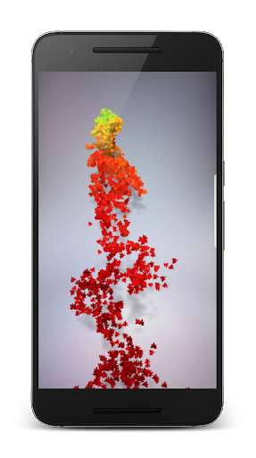 اسکرین شات 4 برنامه S8 Color Burst Particles Nougat 3D live wallpaper
