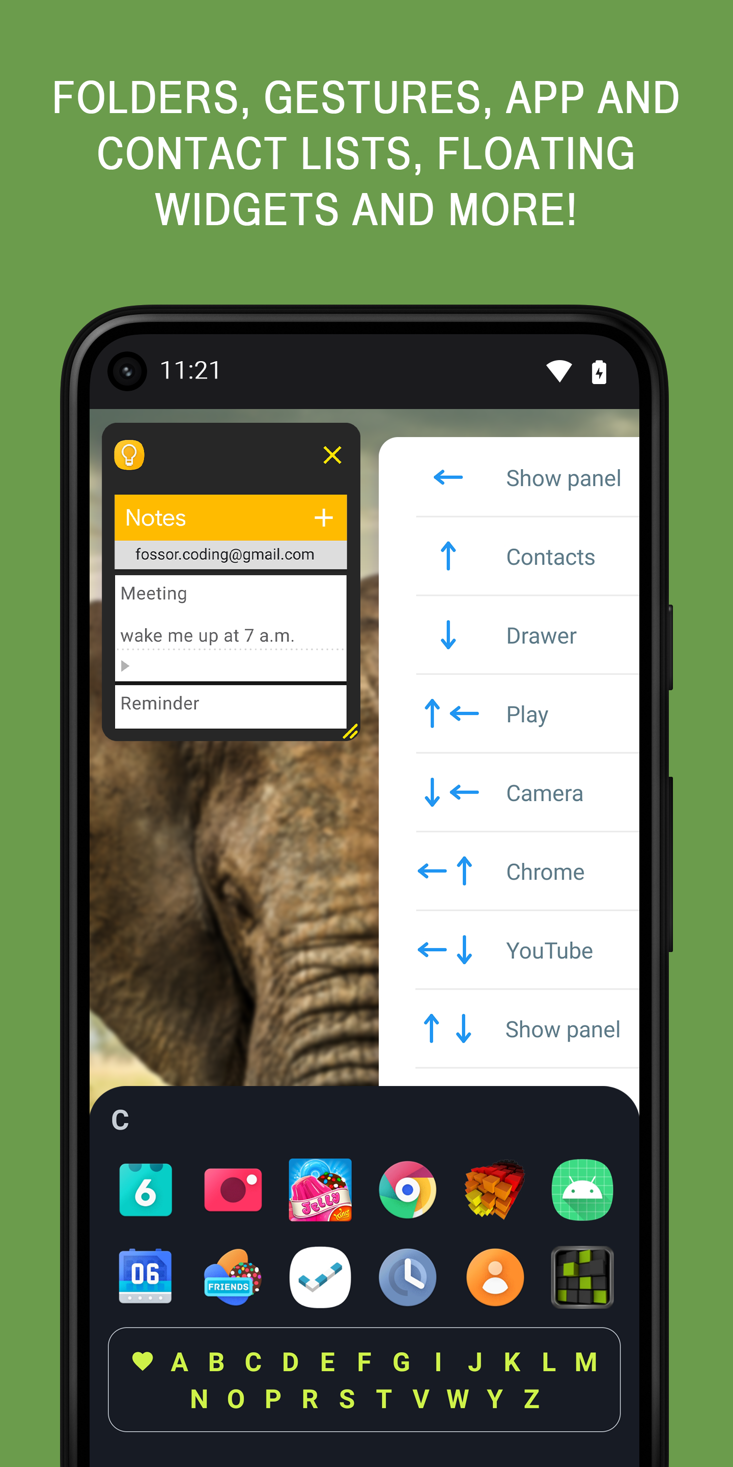 اسکرین شات 4 برنامه Panels - sidebar launcher