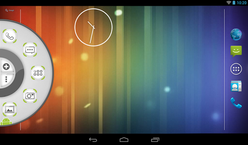 اسکرین شات 3 برنامه White - Wheel Launcher Theme