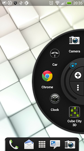 اسکرین شات 1 برنامه Dark - Wheel Launcher Theme