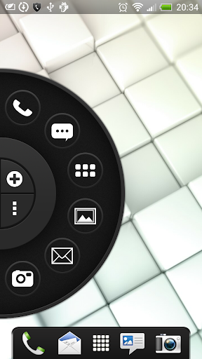 اسکرین شات 2 برنامه Dark - Wheel Launcher Theme