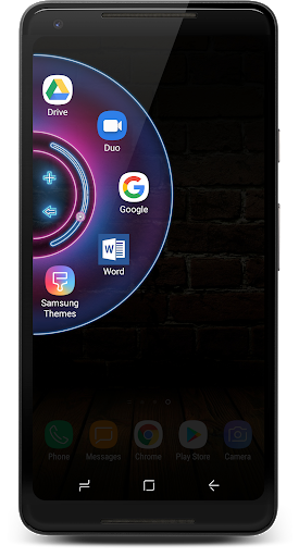 اسکرین شات 2 برنامه Neon - Wheel Launcher Theme
