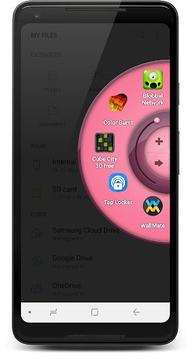 اسکرین شات 7 برنامه Wheel Launcher a free customizable sidebar