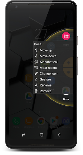 اسکرین شات 8 برنامه Wheel Launcher a free customizable sidebar