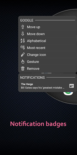اسکرین شات 4 برنامه Wheel Launcher a free customizable sidebar