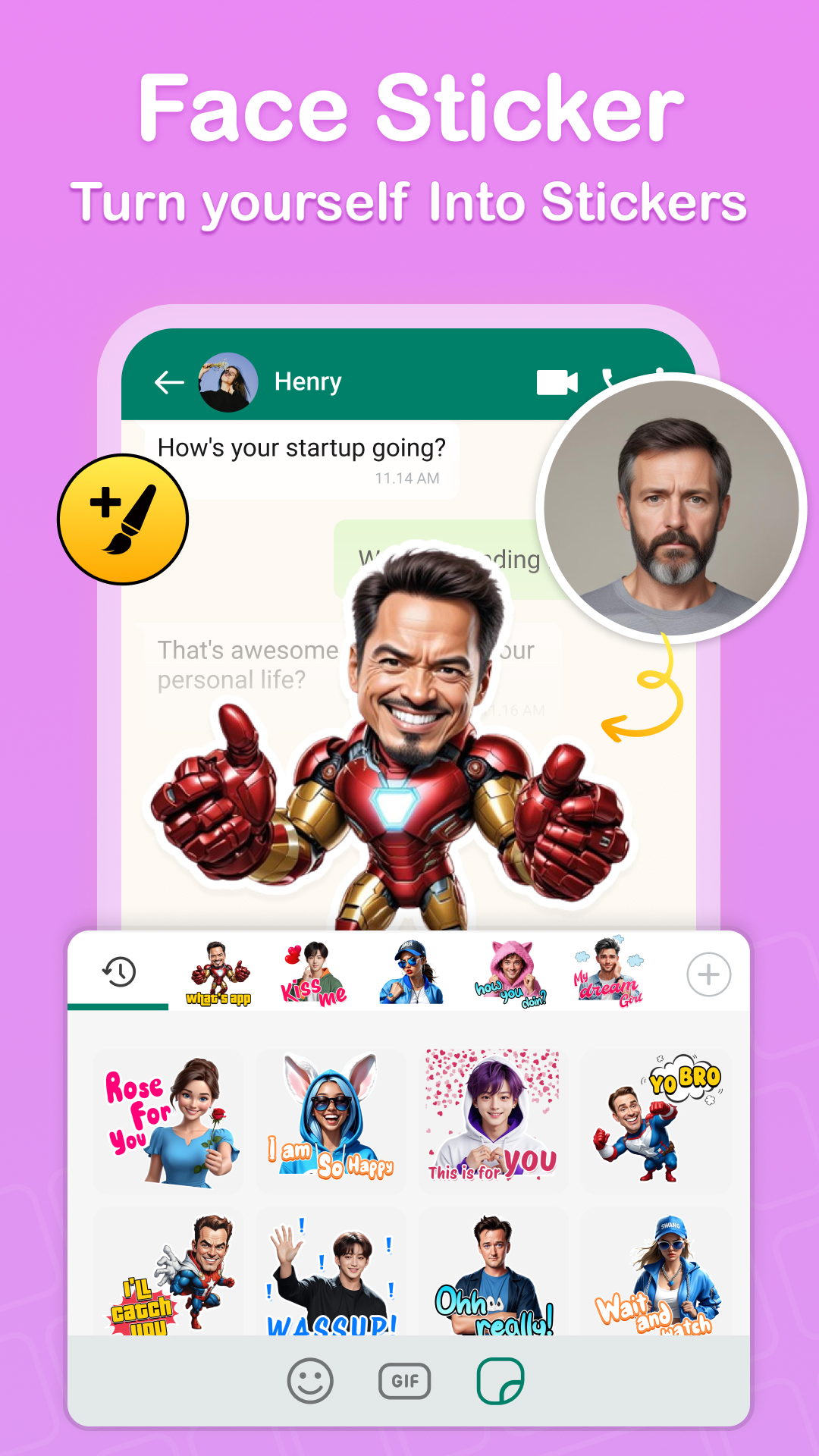 اسکرین شات 5 برنامه Keyboard Themes, Fonts -FotoAI
