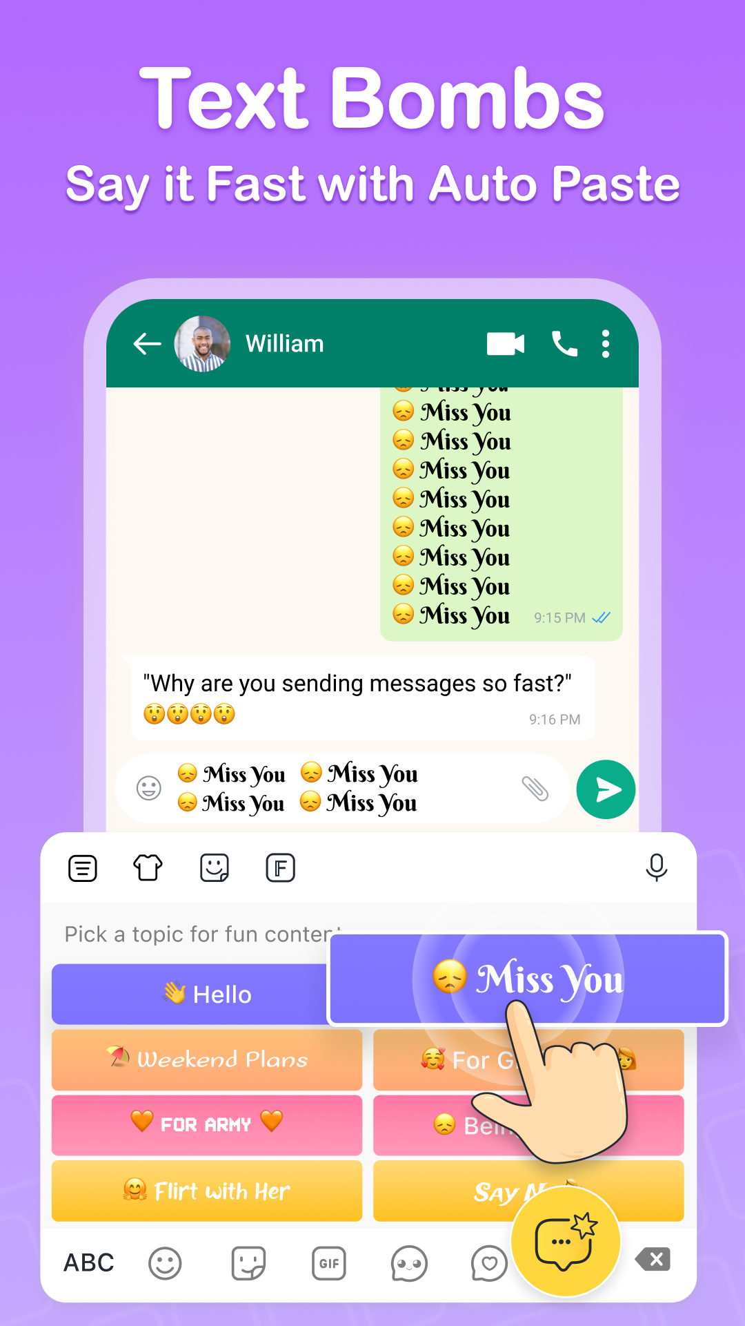 اسکرین شات 7 برنامه Keyboard Themes, Fonts -FotoAI